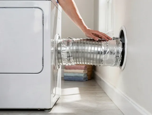 Professional dryer vent hose installation by Pinellas Park Dryer Vent Cleaning in Pinellas Park